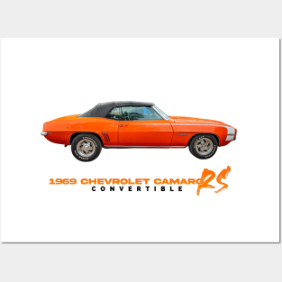 1969 Chevrolet Camaro RS Convertible Posters and Art